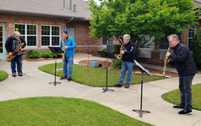 Quartet performs socially-distanced concerts for Plano, Frisco senior communities